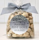 black and white wedding stickder
