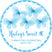 blue butterfly birthday sticker favor labels
