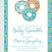 blue donut sprinkle invitations sweet treats theme