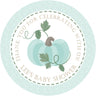 Neutral Pumpkin Baby Shower Stickers