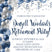 blue retirement invitations elegant celebration theme