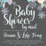 blue snowflake baby shower by mail invitations winter greenery design
