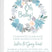 blue snowflake baby shower invitations