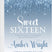 blue sweet sixteen invitations ombre birthday theme