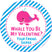 blue whale classroom valentine sticker