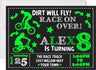 bmx bike race birthday invitations extreme sports theme