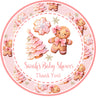 Gingerbread Winter Baby Shower Christmas Stickers