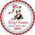 christmas panda baby shower favor sticker