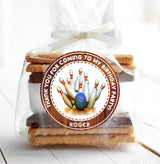 classic bowling pins wood background sticker