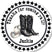 cowgirl birthday sticker with pink boots hat and star border