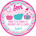 cupcake love valentine classroom sticker