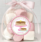 cute pancake themed birthday stickers