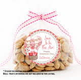 cute pink balloon valentine stickers for girls