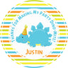 Dinosaur Party Birthday Stickers