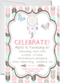 dream catcher birthday party invitations pastel tribal design