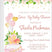 drive by baby shower invitations pink rose floral garden design