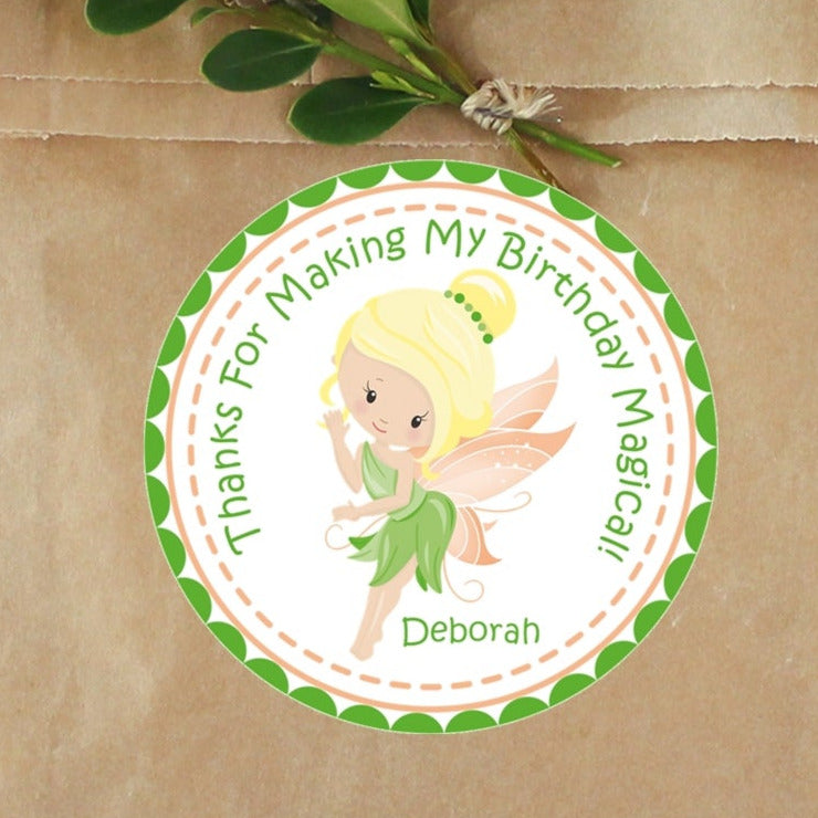 Fairy Birthday Stickers