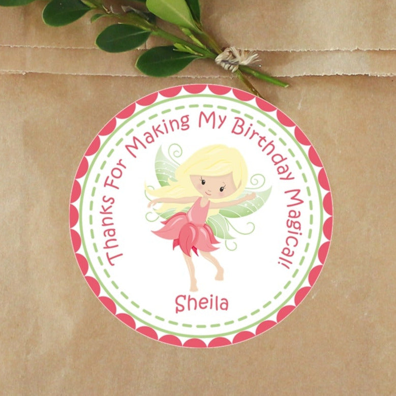 Fairy Birthday Stickers