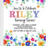 fiesta birthday party invitations colorful floral design