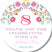 floral fiesta party stickers