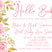 floral sip and see invitations pink rose design