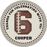 Football Birthday Stickers