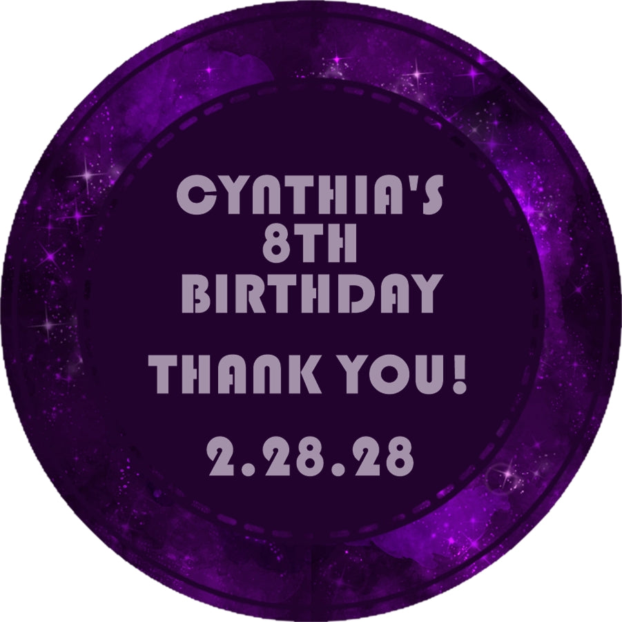 Galaxy Birthday Stickers