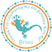gecko party sticker with playful reptile character and bright colors