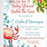 gender neutral coral reef invitation cards beach underwater style
