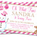 girls christmas birthday invitations pink holiday design