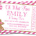 girls pink gingerbread birthday invitations festive winter theme