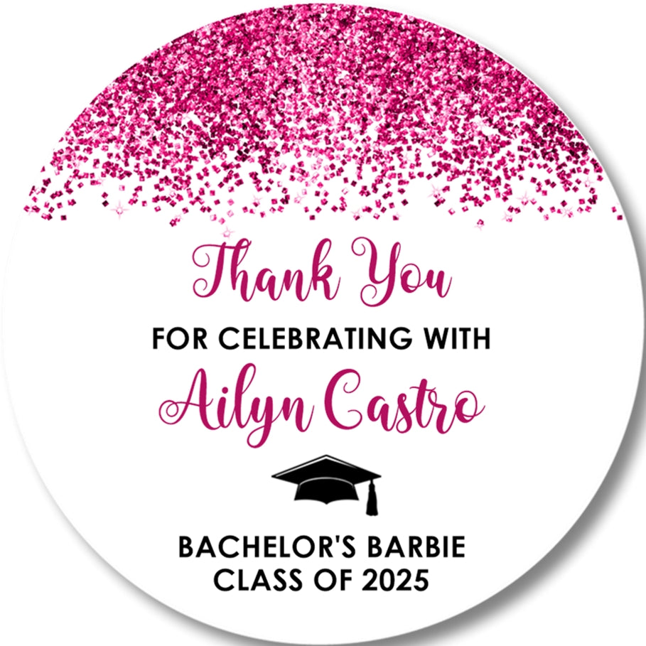 Confetti Graduation Stickers