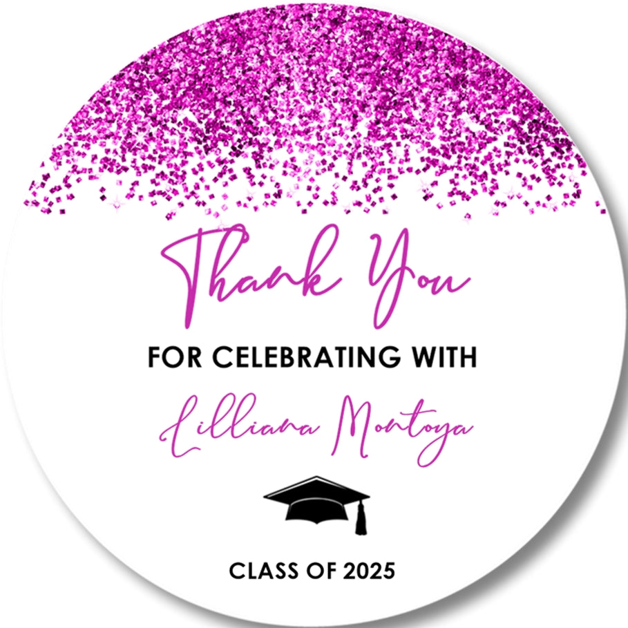 Confetti Graduation Stickers