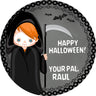 grim reaper halloween sticker