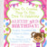 gymnastics birthday party invitations colorful design