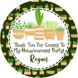 Housewarming Potted Plant Stickers