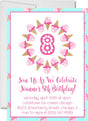 ice cream cone birthday invitations colorful summer theme