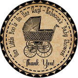 little boo is on the way halloween baby shower favor sticker