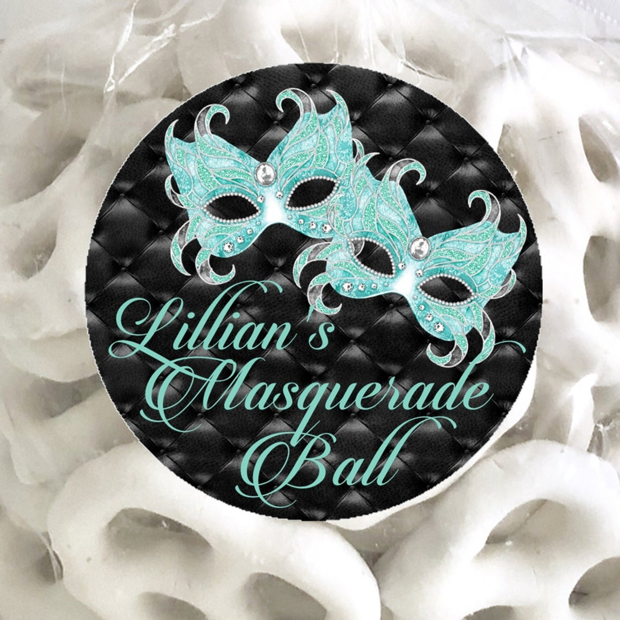 Tiffany Masquerade Party Stickers