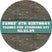 minimalist dinosaur favor sticker with modern prehistoric design