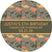 modern dinosaur birthday sticker with minimal dino pattern and neutral tones