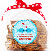 ocean valentine favor sticker