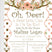 oh deer baby shower invitations woodland antler design