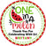 one in a melon birthday sticker with watermelon slice and red green border
