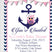 owl nautical baby shower invitations pink navy anchor design