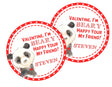 panda beary valentine stickers for kids