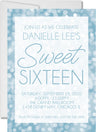 pastel blue sweet sixteen invitations