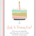pastel cake birthday invitations modern minimalist theme