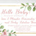 peach floral sip see invitation cards elegant baby welcome style