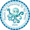 personalized under the sea party favor label